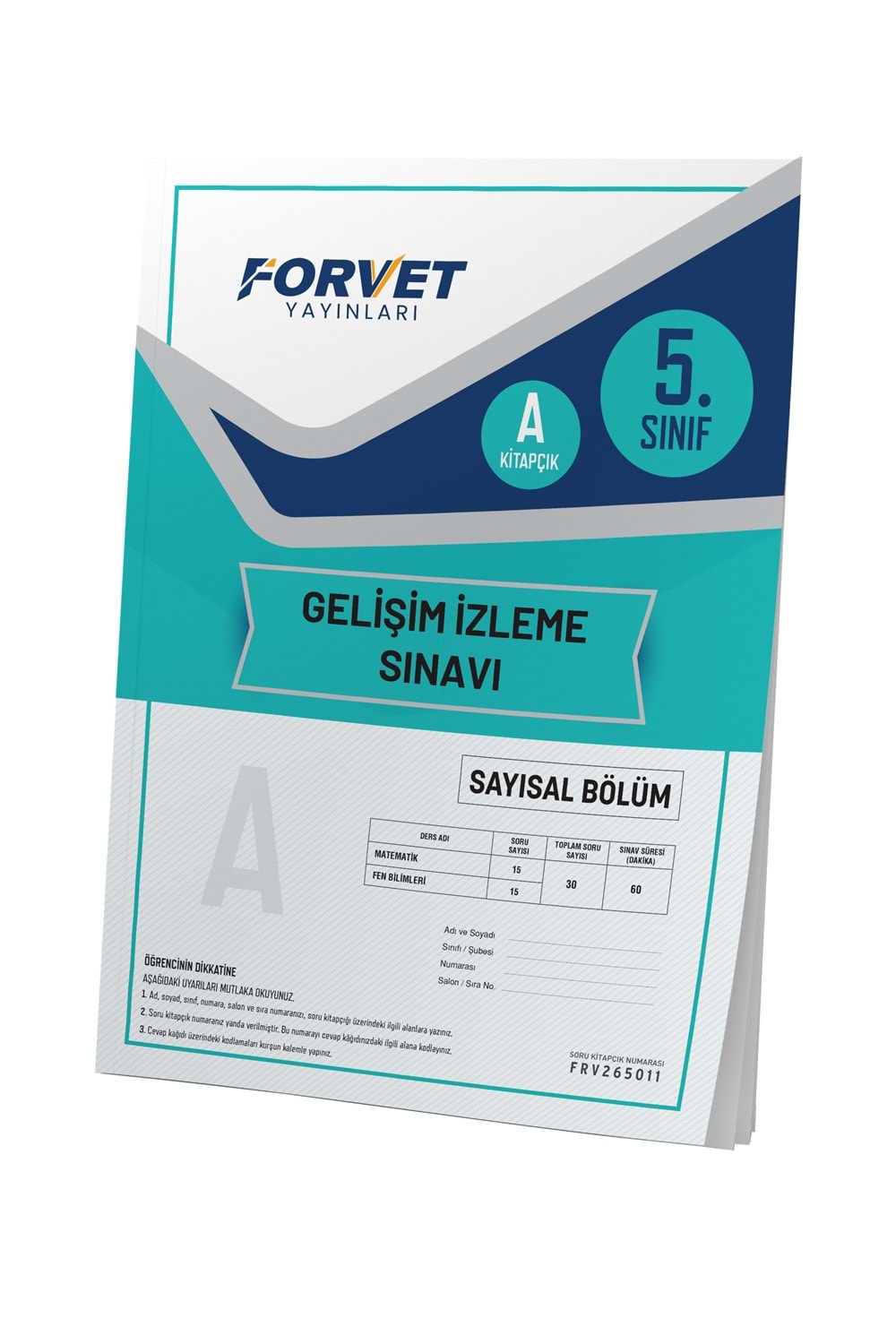 5. Sınıf Forvet Süreç İzleme Sınavı Sayısal 1