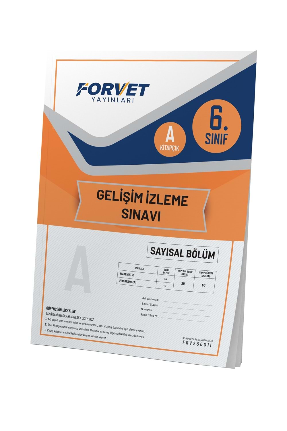 6. Sınıf Forvet Süreç İzleme Sınavı Sayısal 1