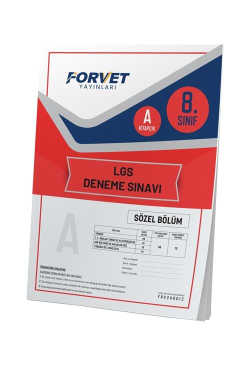 8. Sınıf Forvet Süreç İzleme Sınavı Sözel 1
